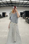 BORIS BIDJAN SABERI Apron WORKER1 F1603D Light Grey